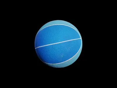 Anydrafts Rubber ball 01 Low-poly 3D model