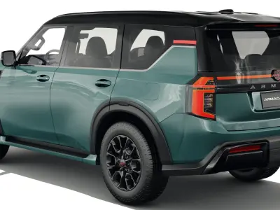 Nissan Armada PRO-4X 2025 with interior 3D model