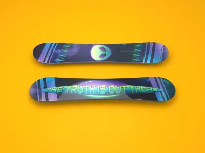 Skateboard Deck Low-poly model 3D model