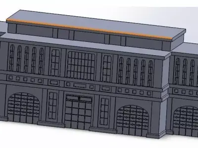 Train Station - H0 3D print model