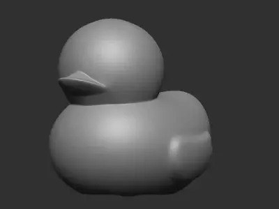  Yellow duck animal cute nature Free 3D model