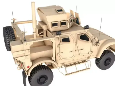 JLTV Oshkosh Heavy Guns Carrier 3D model