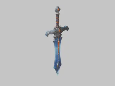 Short Sword Low-poly 3D model buy