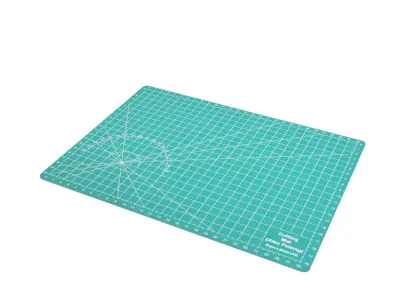 Realistic Industrial Cutting Mat  with 6 Color PBR Textured Low-poly 3D model