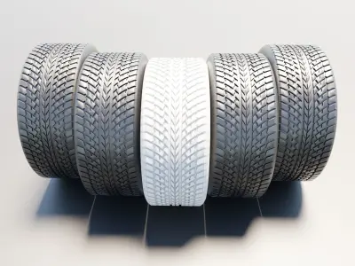 Black tire 3D model