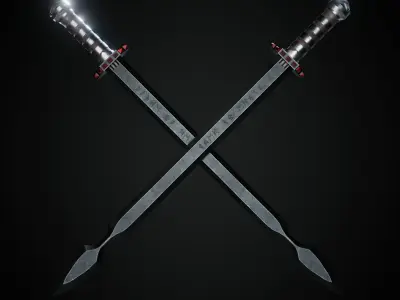 Sword  Low-poly 3D model buy
