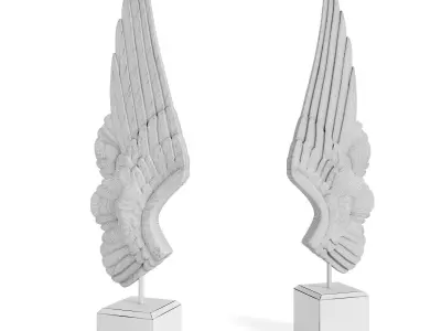  Bentley and Bo Pair of Large Angel Wings  3D model