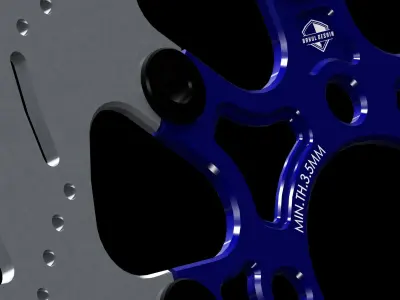 Disc Brake Floating Low-poly 3D model