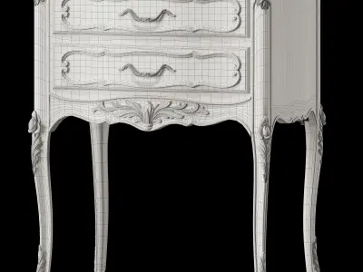 frenchbedroomcompany provencal nightstand and dresser 3D model