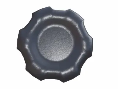 Industrial Knob 3D model get