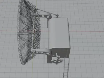 Radar Station of WW II Wuerzburg Riese 3D model