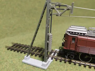 Catenery Tension Pole type A 1-87 FDM 3D print model