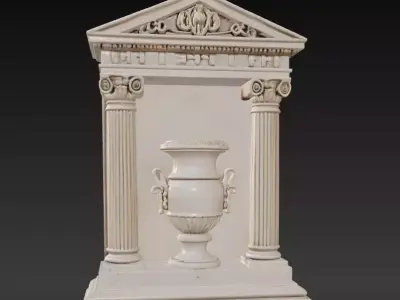 Ancient Greek Wall Relief Decor Series 4 3D print model