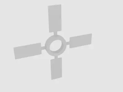  Simple Fanfan  Free low-poly 3D model
