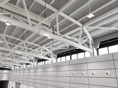 Exhibition Hall 3D model 3D model purchase