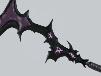 Chaos Scythe   Low-poly 3D model
