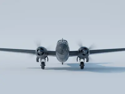 Mitsubishi G4M Airplane 3D model