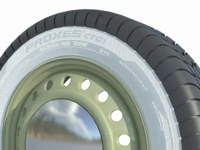 wheel Rim Tire 12 3D model