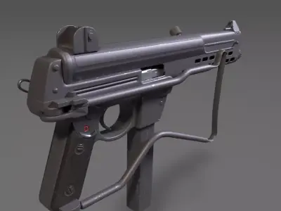 MPL Submachine gun  3D model