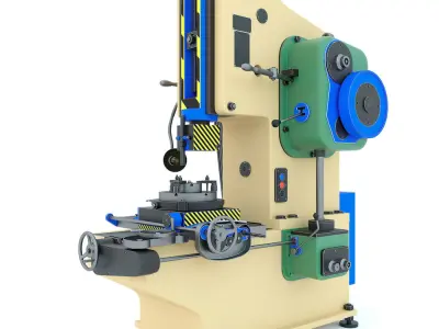 Industrial milling machine tool 7A420 3D model