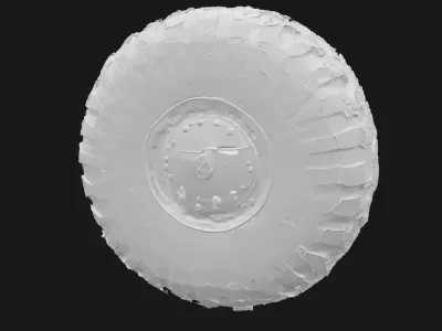 Off-Road Tire  Heavy Tread Wheel Model for Trucks 3D model