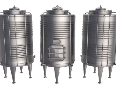 Steel Wine Tank 3D model