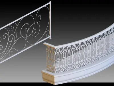 50 Fences- Vol 02- Kitbash- High detail 3d models 3D model