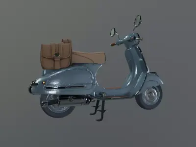 vintage scooter 3D model purchase
