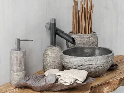 Stone sink 3D model