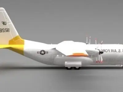 plane toy with propellers 3D model