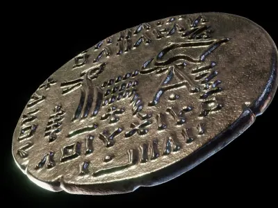 Parthian Kingdom Arsaces XLI coin 3D print model