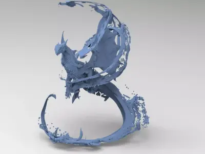 Dragon water serpent 1 3D model