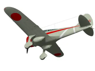 Nakajima Ki27 Nate Otsu 3D model