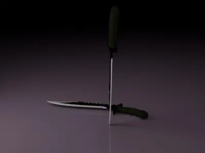 Dagger pair of knives Free low-poly 3D model