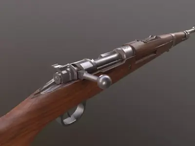 Rifle Mauser 98 Free low-poly 3D model