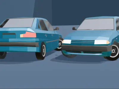 Game-Ready Car Free 3D Model Free low-poly 3D model