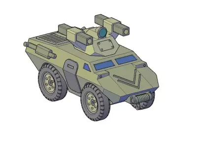 ARMORED VEHICLE MODEL R13 3D print model