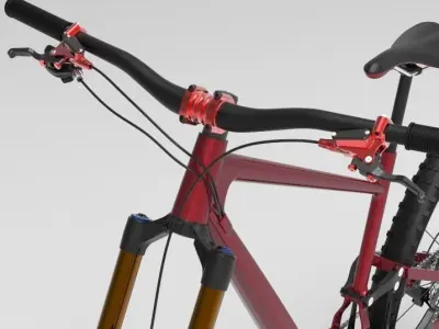 Enduro Mountain Bike 3D model