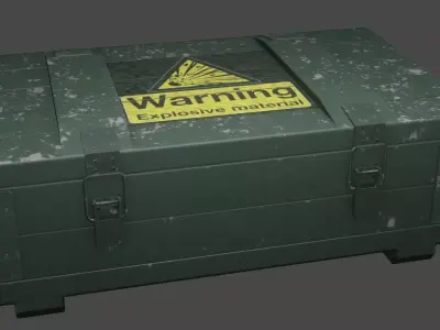 Box for arsenal Free low-poly 3D model