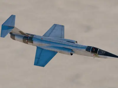 Lockheed F-104 Starfighter 3D model