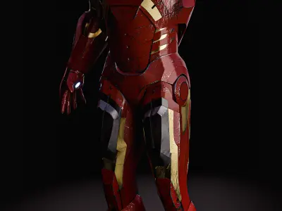 Iron Man Mark 7 3D model purchase