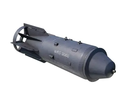 Russian Aerospace Forces FAB-3000 Aerial bomb 3D model