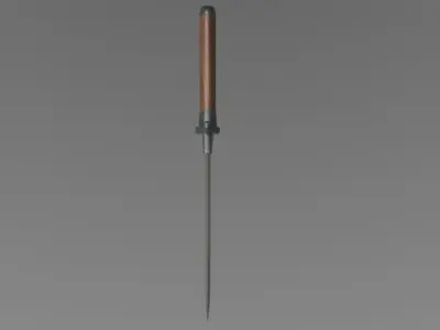 Dagger knife Low-poly 3D model