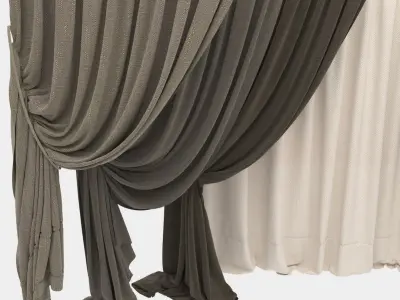 Curtain collection 10 3D model