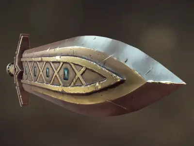 Fantasy Dagger Low-poly 3D model