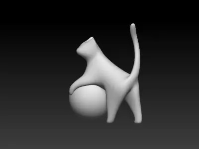 Stylized Cat - n4 3D model