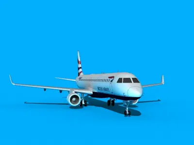Embraer Emb-190 British Airways 3D model
