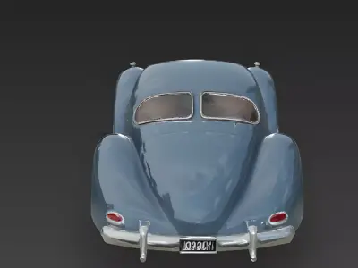 The Azure Streamliner 3d model Low-poly 3D model