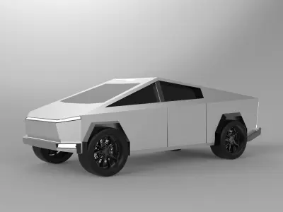 Tesla Cybertruck 3D Model Free 3D model