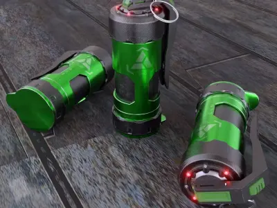 GRENADE SCIFI Low-poly 3D model